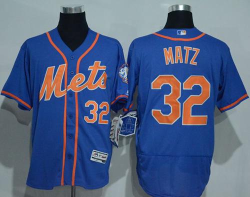 Mets #32 Steven Matz Blue Flexbase Authentic Collection Stitched MLB Jersey
